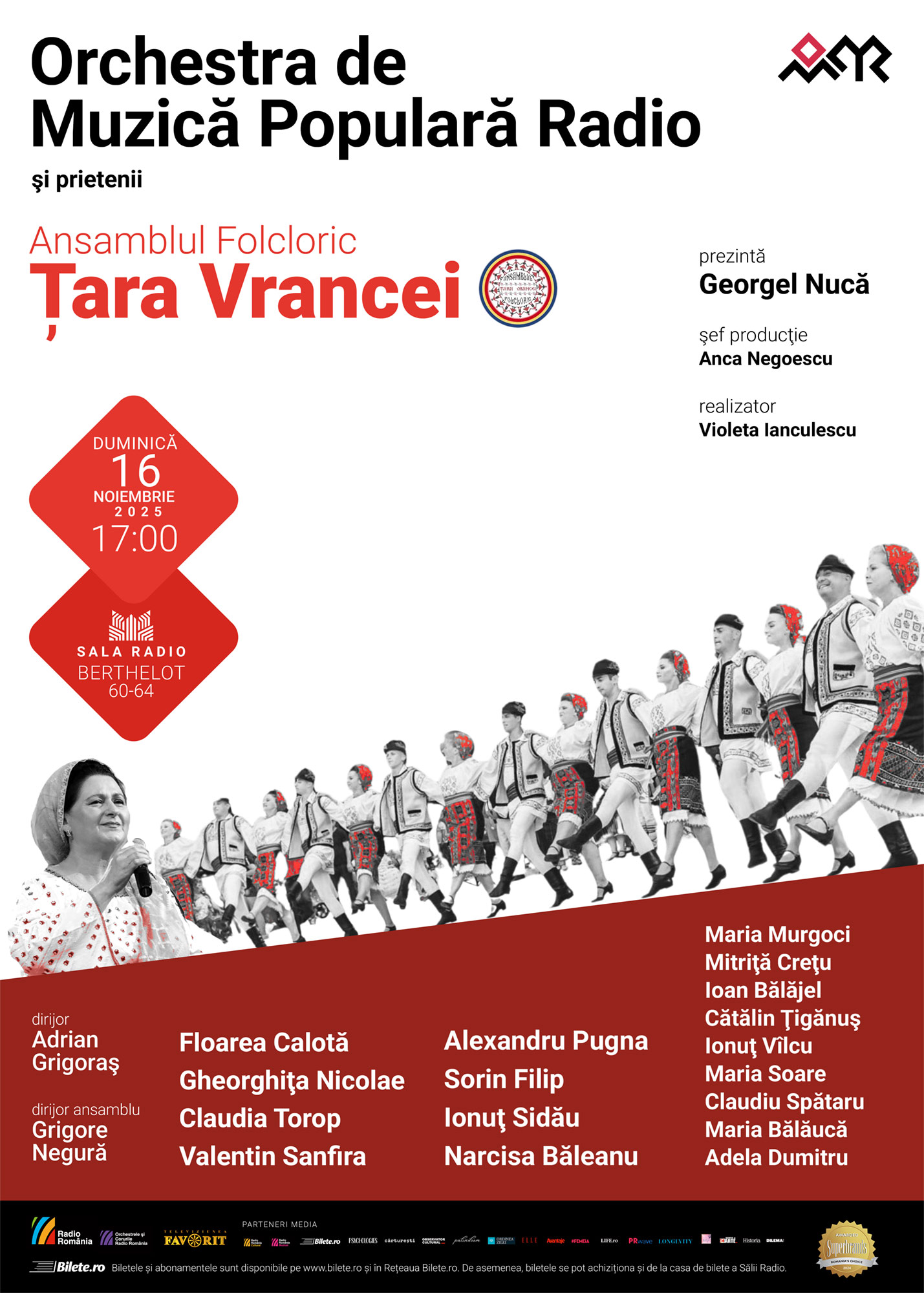 ORCHESTRA DE MUZICĂ POPULARĂ și prietenii – Ansamblul ”Țara Vrancei”