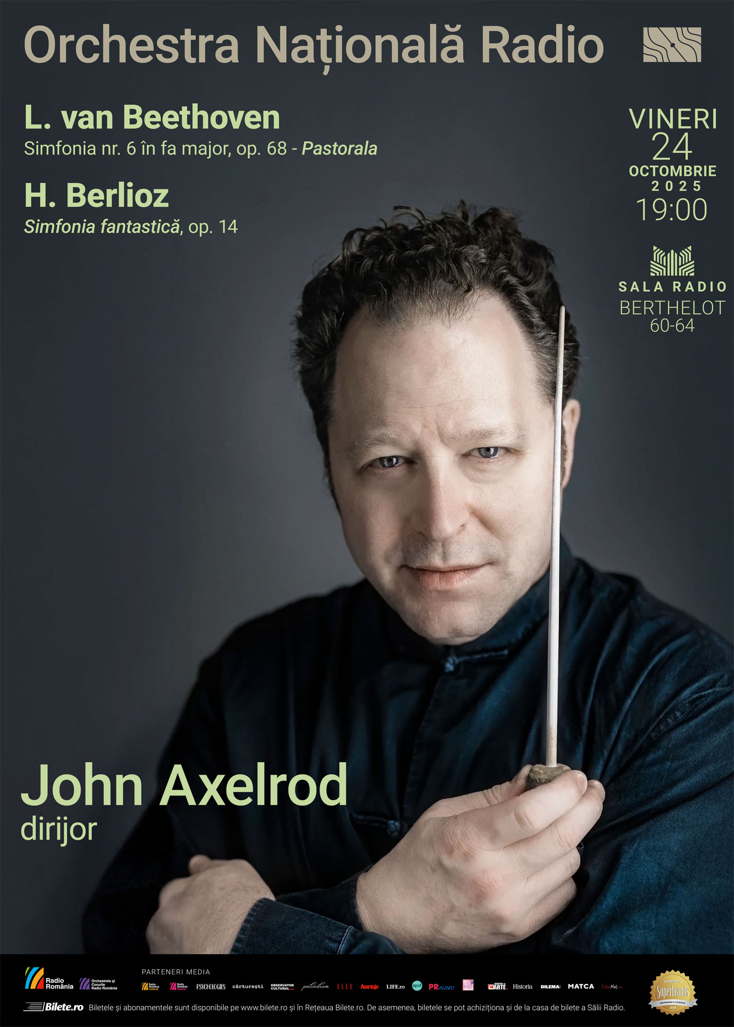 John Axelrod – ORCHESTRA NAŢIONALĂ RADIO – Beethoven, Berlioz